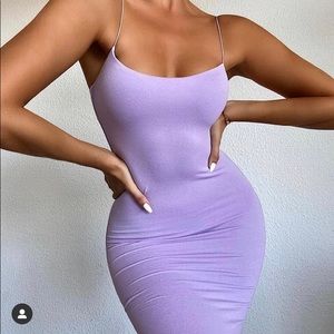 NAKED WARDROBE | Lavender Purple Mini Dress